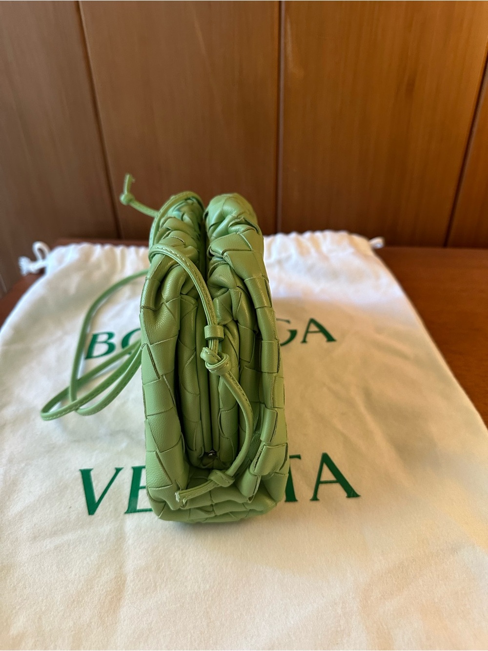Bottega Veneta Pistachio Intrecciato Mini Pouch - Picture 2 of 5